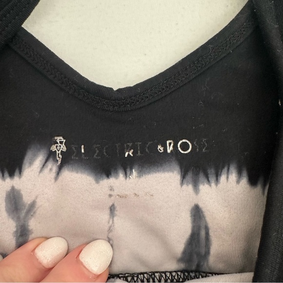 Electric & Rose Tie Dye Sports Bra - Picture 3 of 7